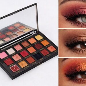 Glamour Eyeshadow Palette by SANDAGY- Red, Orange, Gold Shades